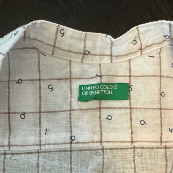 Kids Beige Checkered Shirt - Picture 2 of 5